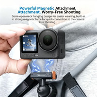 Support de cou en silicone à dégagement rapide avec fixation magnétique pour GoPro Hero Insta360 Ace Pro 2 X5, support de cou pour DJI Nano/Action 6/5Pro/4/3