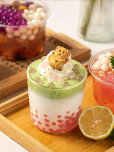 육즙 복숭아 맛 터지는 보바 진주 달콤한 맛 ODM 우유 차 상자 가방 병 포장에 대한 인증 원료 - Product Image 3