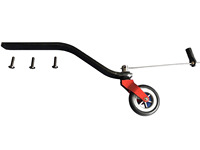 Système de roue arrière en fibre de carbone avec support en aluminium CNC KUZA V2 pour drone à voilure fixe de grande taille TOC à essence
