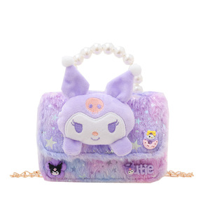 Nuova Borsa Morbida per Bambine Autunno Inverno, Accessorio Principessa in Peluche, Borsa a Tracolla Leggera con Cerniera - Product Image 5