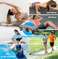 Plateforme vibrante d'exercice personnalisée pour entraînement complet du corps, vitesses réglables, machine de mise en forme, plaque de massage Crazy Fit
