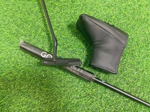 Putter de <span class=keywords><strong>golf</strong></span> à lame étroite, angle de lie ajustable, en acier inoxydable 303, usiné CNC, finition PVD noire, tige à talon, zéro couple, droit, caoutchouc - Product Image 3