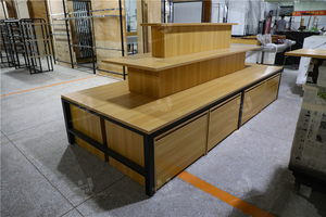 ชั้นวางสินค้าแบบกอนโดลา 3 ชั้น ทำจากไม้ MDF แบบสั่งทำพิเศษ <span class=keywords><strong>ส</strong></span>ำหรับจัดแสดง<span class=keywords><strong>ส</strong></span>ินค้าในร้านค้าปลีก - Product Image 3