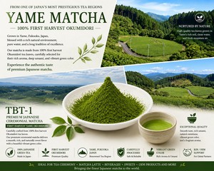 Té Verde Matcha en Polvo Yame Okumidori Japonés de Primera Cosecha TBT-1 de Calidad Maravillosa, Grado Ceremonial, Bolsa de 1 kg - Product Image 5