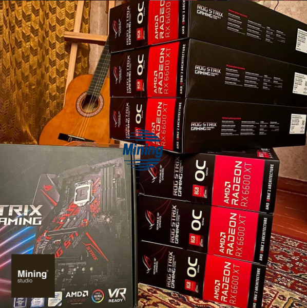Совершенно новая игровая видеокарта 6600xt amd radeon 6600xt для майнинга 8 Гб GPU видеокарта для настольных игр 16 Гб ETH Miner