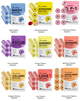 Acentiallabs Offre Spéciale 30 Patchs Transdermiques Corps Focus Naturels, Vegans, Imperméables – Super Focus pour la Santé avec Vitamine B
