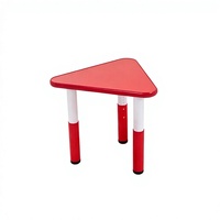 Ensemble de bureau et table triangulaire réglable en alliage d'aluminium pour enfants, idéal pour les garderies et l'école