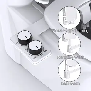 Buy Hot and Cold Water Non-electric Retractable Bidet Attachment Sanitary Ware Mechanical Bidet Toilet Seats For Bathroom