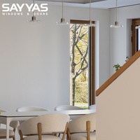 Fenêtres en aluminium et bois SAYYAS W-NE120p-IW de qualité supérieure avec revêtement Low-E Plus et isolation supérieure pour résidences de luxe