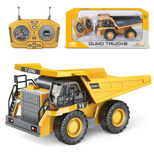1:24 Scale 9CH 2.4G <strong>RC</strong> <strong>Dump</strong> <strong>Truck</strong> with Metal Construction USB Cable Remote Controller Charger Included for Kids - Product Image 5
