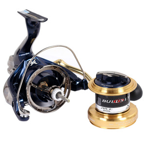 รอกสปินนิ่ง Shimano Bulls Eye 5050 ตัวเรือนอะลูมิเนียมอัลลอยด์ ใช้ได้ทั้งมือซ้ายและมือขวา รอกตกปลาชายหาด - Product Image 4