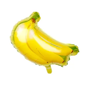 קיץ מתנפח בננה בצורת רדיד בלון בננה מיילר בלונים לילדים מסיבת יום הולדת קישוט