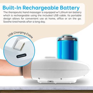 Heizung Vibrations therapie Elektrisches Hand palmen <span class=keywords><strong>massage</strong></span> gerät für Büro angestellte mit einstellbaren Modellen - Product Image 2