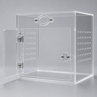 Terrarium en verre acrylique durable et moderne pour reptiles, boîte d'élevage empilable pour gecko et lézard, murs entièrement transparents