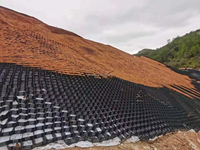 Geovance HDPE Geocell, protection de pente, grille à gravier, mur de soutènement, pavé pour gazon, épaisseur 1-1,5 mm, garantie 5 ans et plus