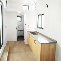 Unité de logement préfabriquée en acier léger pour camping-car avec salle de bain pour parcs et vie en plein air