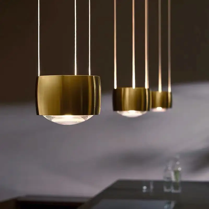 Modern Design Sensor Dimmable Ball Hanging Up Down LED Pendant Light para Cozinha Bar Mesa Sala de Jantar Rose Gold Drop Fitting