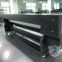 Imprimante à solvant grand format Disen 3,2 m, Konica 512i 1024i, éco-solvant, 720/1440 dpi, 4 têtes, automatique rouleau-à-rouleau, 4 couleurs
