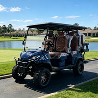 Buggy électrique robuste certifié CE JINWO 3-4 places, 72V 7000W, 30-90KM/H, châssis antidérapant pour plage, parc, voiturette de golf