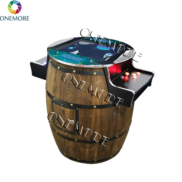 Máquina de Arcade multijuego, barril de whisky, 60 juegos Arcade en 1, máquina de mesa, barril de vino