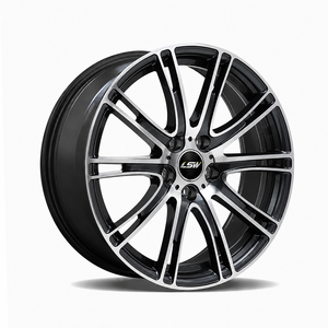 ล้อฟอร์จขอบลึกแบบหลายก้าน ขนาด 18 19 20 นิ้ว รุ่น LS8131 5x114.3 5x120 5x112 สีดำเงา ขอบขัดเงา สำหรับ BMW Audi VW Golf - Product Image 1