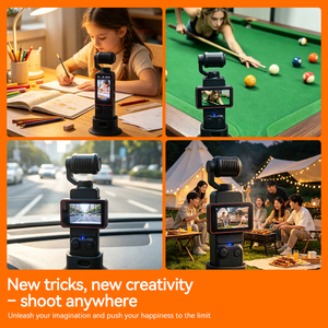 Caméra de poche 4K 30fps avec stabilisateur portable et rotation à 270° °   Écran grand angle de 2,0 pouces avec mise au point automatique pour Vlog <span class=keywords><strong>YouTube</strong></span> - Product Image 6