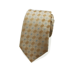 Jacquard Polyester Necktie Custom Logo Luxury Business Formal Fashion Woven Company Stripe Men Tie - Product Image 1