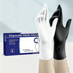 <span class=keywords><strong>Gants</strong></span> de <span class=keywords><strong>travail</strong></span> jetables en nitrile sans poudre SONICE, 4 mil, 28 cm, non stériles, respirants, <span class=keywords><strong>imperméables</strong></span>, pour la sécurité chimique - Vente en gros usine - Product Image 2