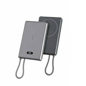 Batterie externe magnétique sans fil IDMIX 15W 10000mAh avec câble intégré pour iPhone 16/17 Series – Pack de batterie portable - Product Image 1