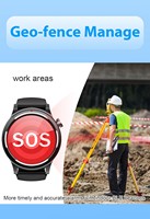 Rastreador GPS para trabajadores, reloj BLE LBS Wifi para interiores, pulsera para exteriores, reloj de pulsera Personal, dispositivo de seguimiento, reloj antisecuestro SOS