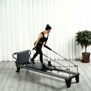 Reformer de Pilates de Aluminio Negro, Portátil, con Estructura de Aleación, para Gimnasio en Casa, Estudio, Fitness, Yoga y Ejercicio, Suministros de Pilates - Product Image 3