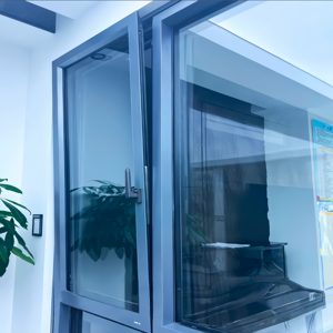 Fenêtre polyvalente inclinable et coulissante avec double vitrage, porte et fenêtre en verre pour les résidences modernes en verre tropical - Product Image 2