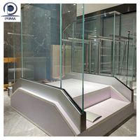Prix d'usine : Balustrades de balcon à profil en U et garde-corps en verre moderne à profil en U pour piscine