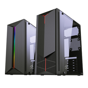 Snowman cs024/025 dòng chảy ATX <span class=keywords><strong>PC</strong></span> trường hợp kép buồng đầy đủ tháp <span class=keywords><strong>PC</strong></span> trường hợp 2 cửa Mở thiết kế Tempered Glass 3pcs120mm địa chỉ Fan - Product Image 1
