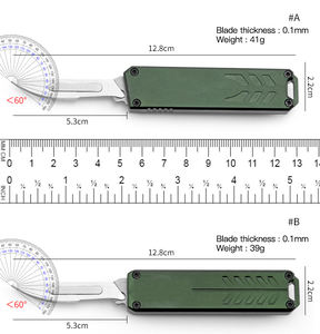 Facas cirúrgicas EDC Utility Com 10pcs Lâminas de barbear substituíveis Folding Bistoury Bisturi Pocket Knife para caça ao ar livre - Product Image 5