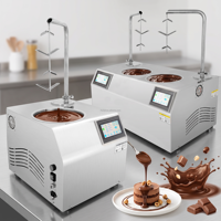 Distributeur de chocolat liquide numérique commercial haute productivité, machine à chocolat chaud en cascade, machine à tempérer le chocolat