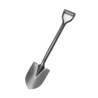 Vente directe usine : Outils à main de construction – Meilleure pelle carrée à pointe en acier au carbone et au manganèse pour jardin, avec manche