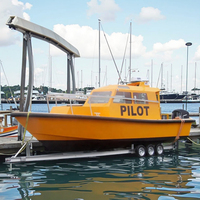 Bateau de patrouille en aluminium soudé rapide de 9 m à vendre, fabriqué en alliage durable