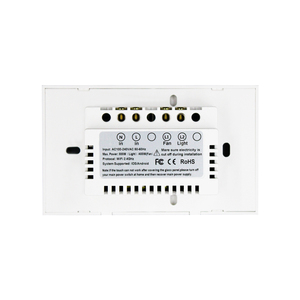 Interruttore del ventilatore da soffitto in vetro manomesso intelligente WIFI Standard US/AU - Product Image 3