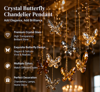 Pendentifs prismes en cristal transparent arc-en-ciel pour lustre, décoration moderne de luxe écologique