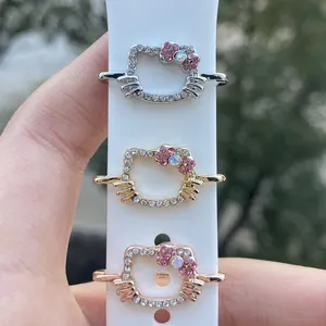 Hot Sale Kitty Cat/Bird/Mickey Cup Custom Bracelet Decorative Studs Band For Apple Watch Band Series 7 6 5