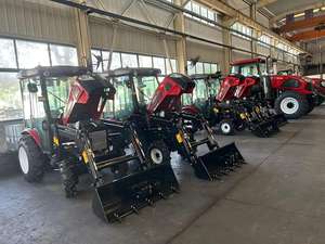 Популярный полноприводный сельскохозяйственный трактор-погрузчик (4x4) для фермерских хозяйств, китайский трактор с фронтальным погрузчиком - Product Image 6