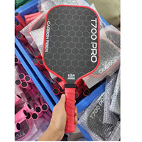 Machine de pickleball pour raquette de pickleball en fibre de carbone T700, ensemble complet de pagaies 16 mm, personnalisé, pressé à chaud transfrontalier