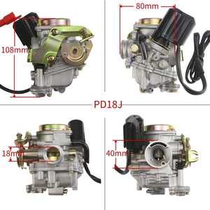 Carburador PD18J 18mm CVKGY6 para Scooters y ATVs de <span class=keywords><strong>50cc</strong></span> 100cc, Compatible con Motores 139QMB 139QMA, Nueva Mejora de Rendimiento para <span class=keywords><strong>Ciclomotor</strong></span> con <span class=keywords><strong>Cubierta</strong></span> de Cobre - Product Image 2