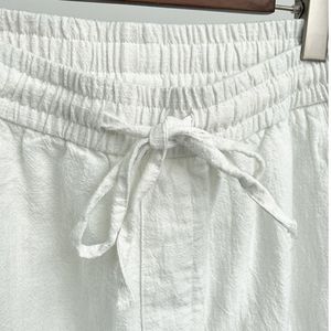 <span class=keywords><strong>Pantaloni</strong></span> Casual da <span class=keywords><strong>Uomo</strong></span> in <span class=keywords><strong>Lino</strong></span> di Alta Qualità, Leggeri e Traspiranti, Nuovo Stile Cinese, Cotone-<span class=keywords><strong>Lino</strong></span>, Bianchi, Vestibilità Ampia, Primavera-Autunno - Product Image 6