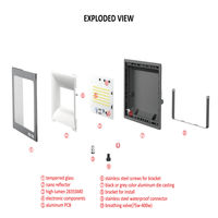 Reflector LED IP66 Económico con Nanoreflector, AC 100-265V, Resistente a Voltajes, Diseño Compacto para Áreas Pequeñas