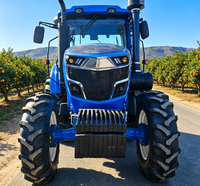 Tracteur agricole polyvalent 80hp 90hp 100hp 4x4 4 roues motrices robuste puissant fiable professionnel pour l'agriculture