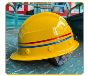 Casque de sécurité anti-choc en ABS pour mineur avec bande réfléchissante et fente de ventilation - Product Image 3