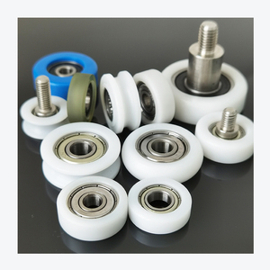Rouleaux de porte coulissante en plastique nylon PU personnalisés BS60826-7 8x26x7MM, roulement à billes, charge utile 25KG, POM - Product Image 1