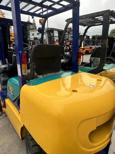 Used Komatsu FD30 Diesel 3 Tons 4WD <b>Forklift</b> with Hydraulic Side Shifter Rough Terrain Solid Tires Multi-Stage Mast - Product Image 4